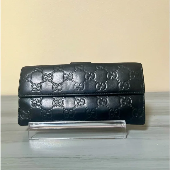 Gucci Guccissima Black Leather Wallet - Picture 3 of 10